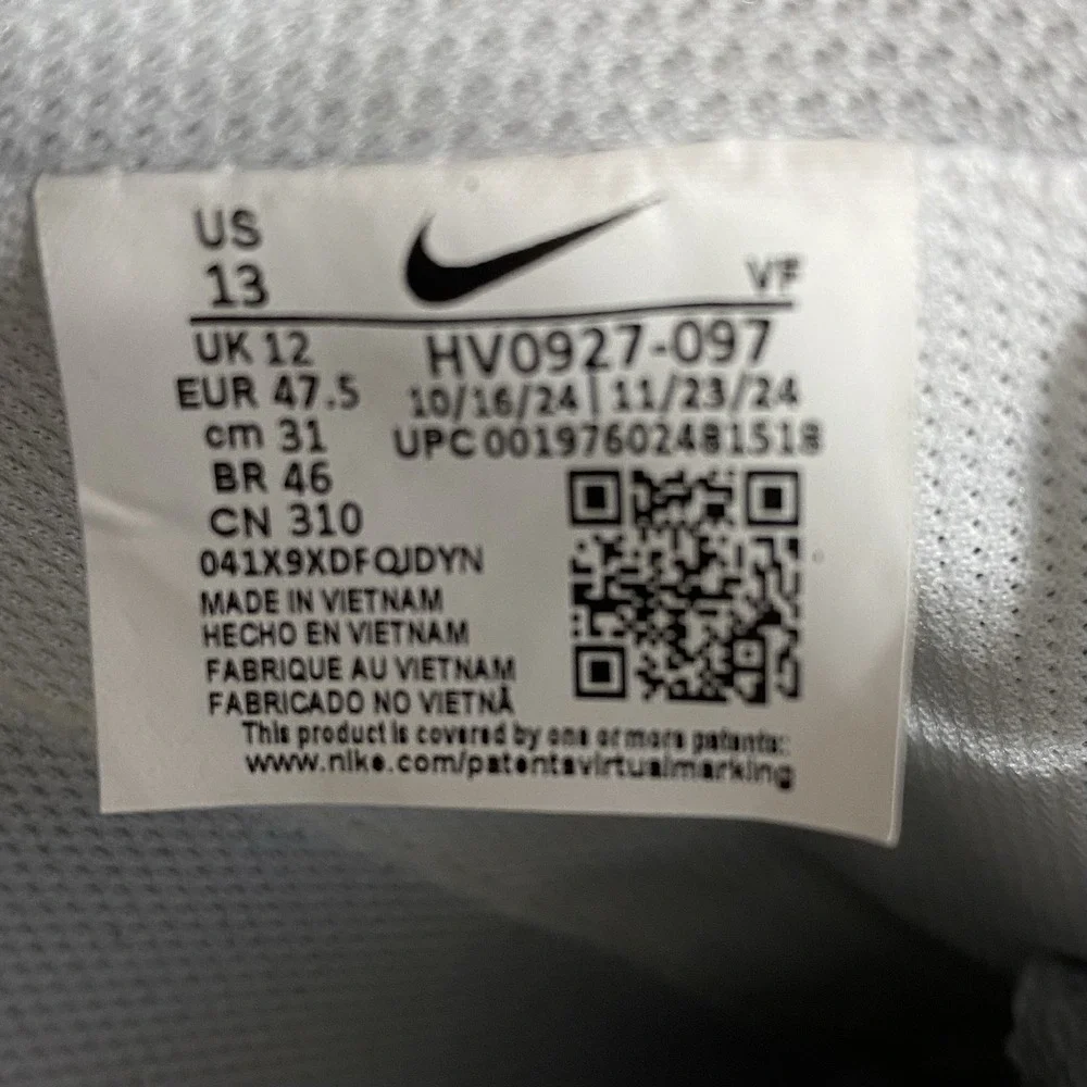 Nike Court Vision Mens Sneakers Shoes Size 13 Grey Fog White Next Nature Leather